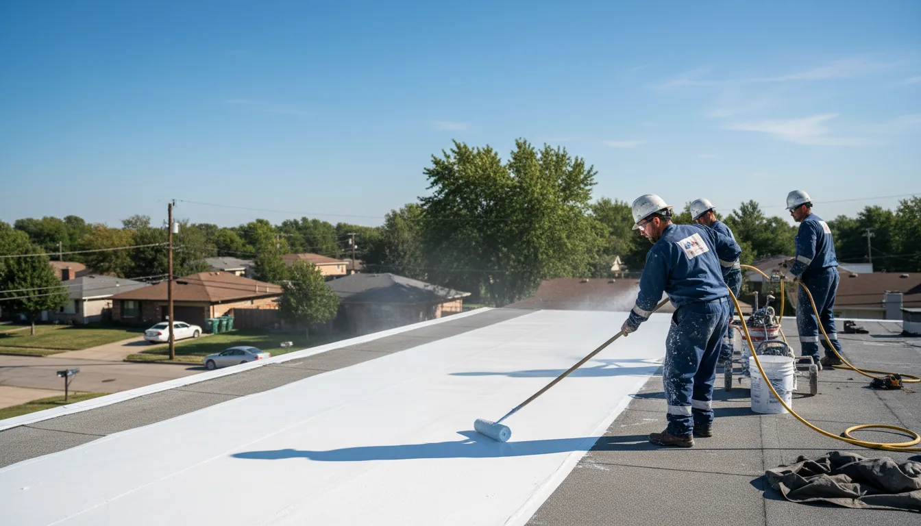 Commercial roof coating in South Lyon, MI near me